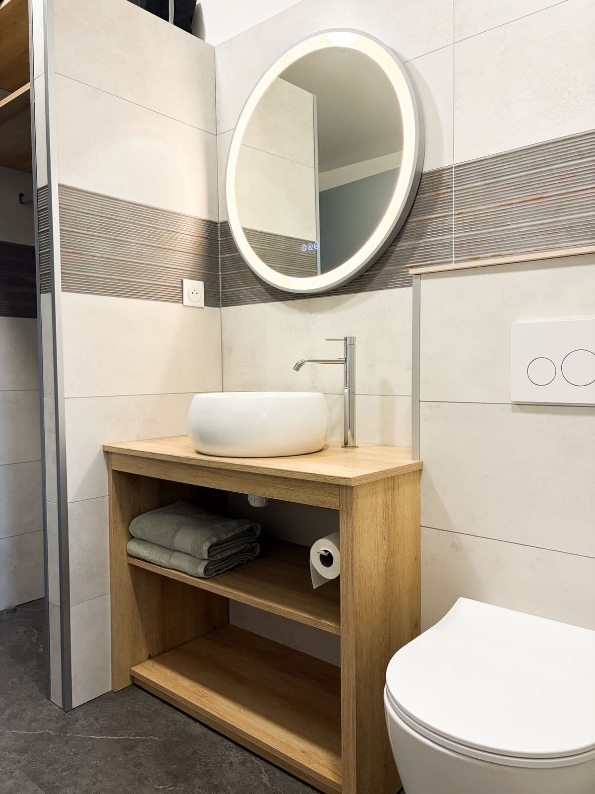 Salle de bain de la maison à Moliets-Plage