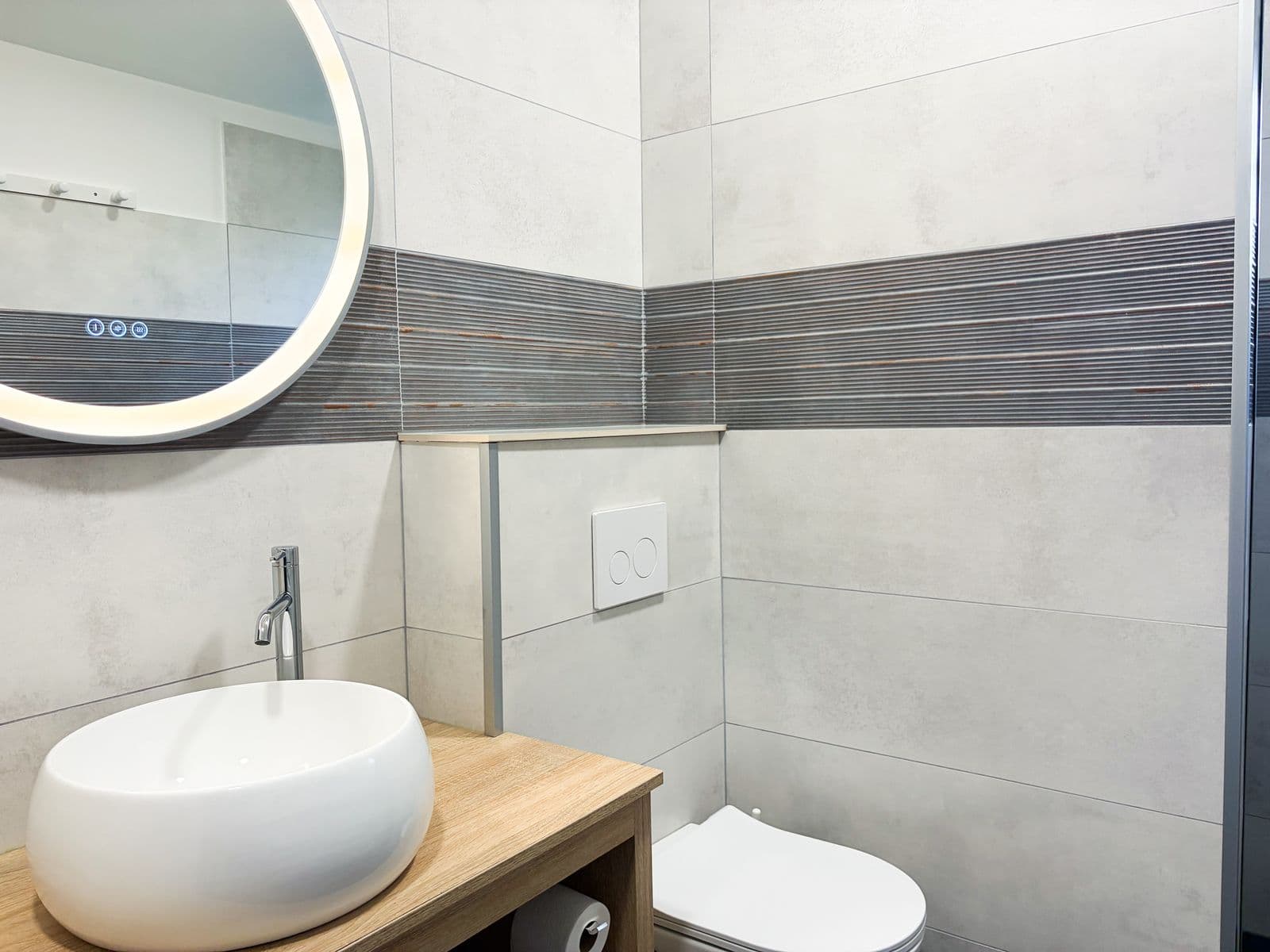 Salle de bain de la maison à Moliets-Plage