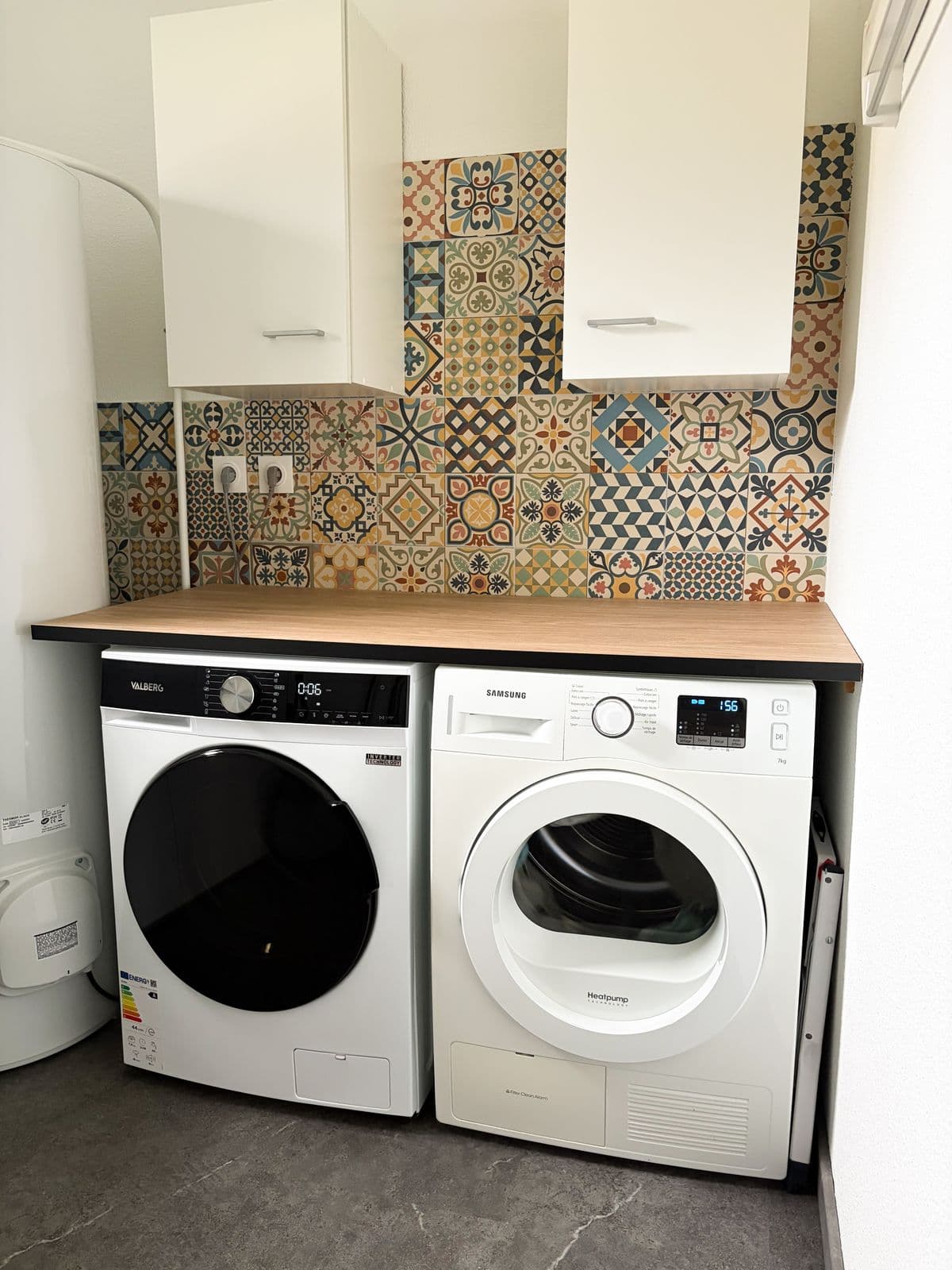 Espace buanderie avec lave-linge, maison à Moliets-Plage