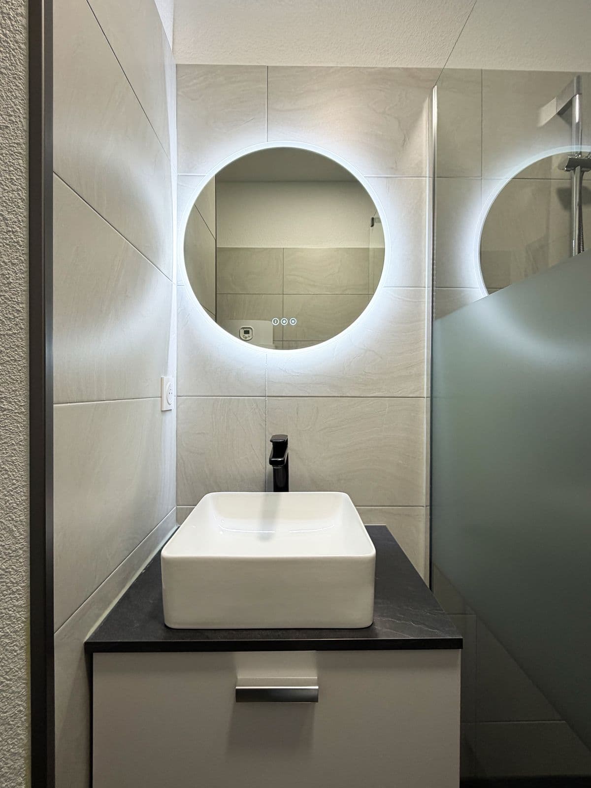 Salle de bain de la maison à Moliets-Plage